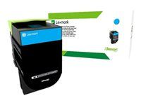 Azúrová - originálna - kazeta s farbivom Lexmark Corporate - pre Lexmark CX310dn, CX310n, CX410de, CX410dte, CX410e, CX510de, CX510dhe, CX510dthe