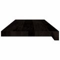 vidaXL Schodiskové stupne 16 ks hnedočierná 70x25x2 cm dubový masív