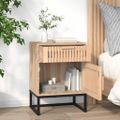 vidaXL Nočné stolíky 2ks čierne 40x30x55,5cm kompozitné drevo a železo