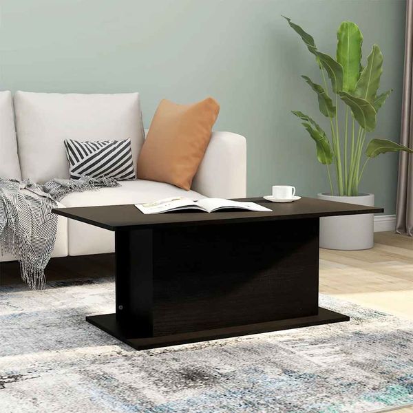 vidaXL Konferenčný stolík, čierny 102x55,5x40 cm, kompozitné drevo