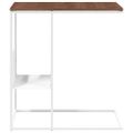 vidaXL Bočný stolík biely 55x36x59,5 cm spracované drevo