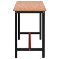 vidaXL Pracovný stôl 220x55x81,5 cm masívny buk a kov