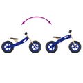 vidaXL Balančný bicykel pre deti s nafukovacími pneumatikami modrý