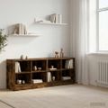 vidaXL Skriňa pod posteľ s poličkou 2 ks Dymový dub 66 x 33 x 48 cm