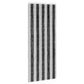 vidaXL Záves proti hmyzu z chenille Šedá a čierna 90 x 220 cm 100% PP