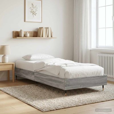 vidaXL Rám postele Sivý Sonoma 80 x 200 cm Kompozitné drevo