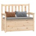 vidaXL Lavička 112,5x51,5x96,5 cm masívne borovicové drevo