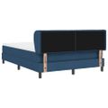 vidaXL Posteľ s pružinovým rámom Modrá 140 x 190 cm látka