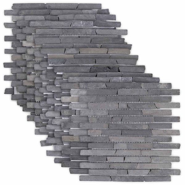 vidaXL Mozaikové dlaždice Sivá 30 x 30 cm Mramor