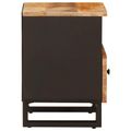 vidaXL Skriňa na posteľ 2 ks Hnedá 40 x 33 x 46 cm Masívne mango drevo