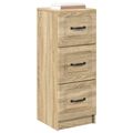 vidaXL Zásuvkový kabinet Dub sonoma 33 x 34,5 x 87 cm Kompozitné drevo