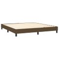vidaXL Boxspring posteľ s matracom tmavohnedá 160x200 cm látka