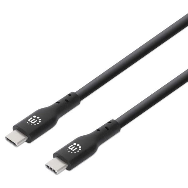 MANHATTAN Kábel, USB-C/USB-C, 0,5m, čierny