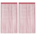 vidaXL Závesy z pletených materiálov 2 ks, ružové 100x250 cm