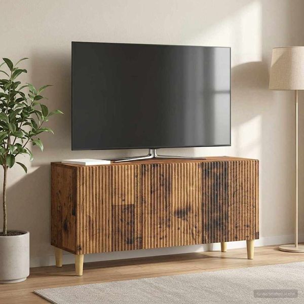 vidaXL TV skrinka Staré drevo 99 x 34,5 x 50 cm Kompozitné drevo
