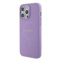 Puzdro Guess pre iPhone 15 Pro 6,1" GUHMP15LPSAHMCU fialové tvrdé puzdro Saffiano MagSafe
