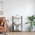 vidaXL Regál na knihy 3 úrovní 56 x 34 x 96 cm Kompozitné drevo