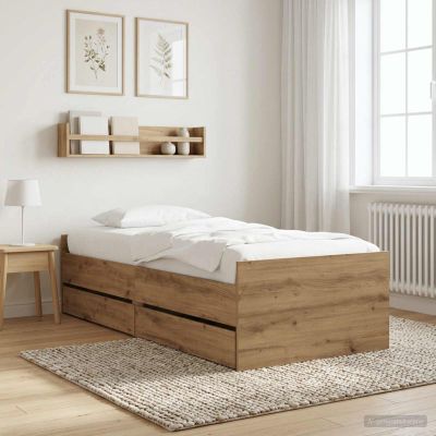 vidaXL Rám postele Dub artisan Kompozitné drevo