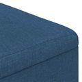 vidaXL Ottoman s Úložným Priestorom Modrá 80 x 80 x 45 cm látka