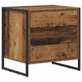vidaXL Nočný stolík Staré drevo 50 x 39.5 x 50 cm Kompozitné drevo
