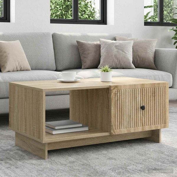vidaXL Konferenčný stolík Dub sonoma 90 x 50 x 40 cm Kompozitné drevo