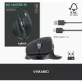 LOGITECH MX Master 3S, Bezdrôtová myš, graphite