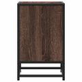 vidaXL Nočné stolíky 2 ks hnedý dub 40x31x50 cm kompozitné drevo+kov