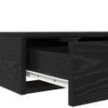 vidaXL Zásuvky pod posteľ Čierny dub 150 x 36,5 x 16,5 cm