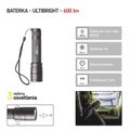 CREE LED nabíjacie kovové svietidlo Ultibright 80, 600lm