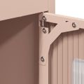 vidaXL Highboard Pink 68x39x123 cm Oceľ