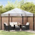 vidaXL Náhradný kryt pre altánok 300 x 300 x 26 cm Priehľadná PVC