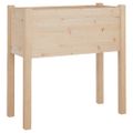 vidaXL Záhradné kvetináče 2 ks 70x31x70 cm, borovicový masív