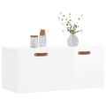 vidaXL Nástenná skrinka lesklá biela 80x36,5x35 cm spracované drevo