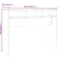 vidaXL Konzolový stolík sivý dub sonoma 105x30x80 cm spracované drevo