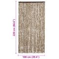 vidaXL Záves proti hmyzu, béžový a hnedý 100x220 cm, ženilka