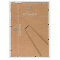 vidaXL Fotorámiky na stenu alebo stôl 3 ks biele 29,7x42 cm MDF