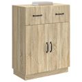 vidaXL Servírovacia skriňa so zásuvkou Dub sonoma 66 x 34,5 x 87 cm