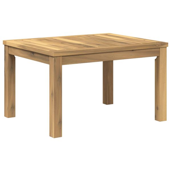 vidaXL Konferenčný stolík Biela 50 x 60,5 x 36 cm Pevné akáciové drevo