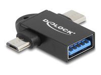 Adapter USB 10 Gbps 2 v 1 USB-A samica