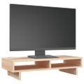 vidaXL Stojan na monitor 60x27x14 cm masívna borovica