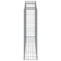 vidaXL Oblúkové gabiónové koše 11 ks 300x50x180/200cm pozink. železo