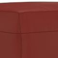 vidaXL Lavička vínovo-červená 100x35x41 cm umelá koža