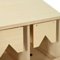 vidaXL Hniezdo pre sliepky 3 priehradky 93x40x65 cm borovicové drevo