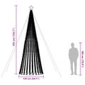 vidaXL LED vianočný stromček 1028 LED teplá biela 403 cm