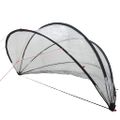 vidaXL Bazénový kopulovitý stan 405 x 405 x 192 cm PVC Priehľadná