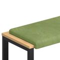 vidaXL Vankúš na lavičku Zamat Svetlo zelená Hĺbka 35 cm