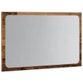 vidaXL Kúpeľňové zrkadlo s LED svetlom staré drevo 60x8,5x38 cm