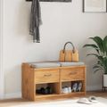 vidaXL Lavica do predsiene SANDNES 87x40x50 cm borovicový masív