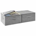 vidaXL Úložné boxy 2 ks látkové 43x34x23 cm sivé