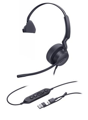 Yealink UH42 Mono Teams USB-C/A, drôtová náhlavná